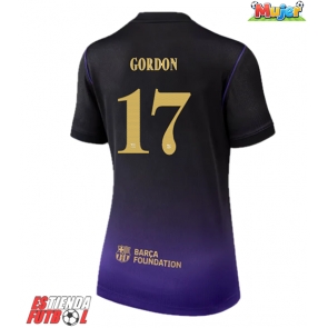 Barcelona Anthony Gordon #17 Segunda Equipación Mujer 2026-27 Manga Corta